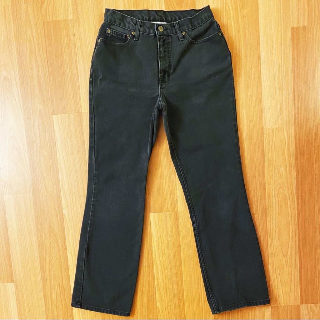 Vintage 90s Straight Leg Black Mom Jeans